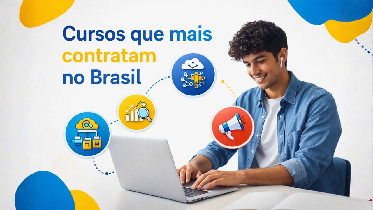 Cursos Online que Mais Contratam no Brasil em 2026: o que estudar para conseguir emprego mais rápido?